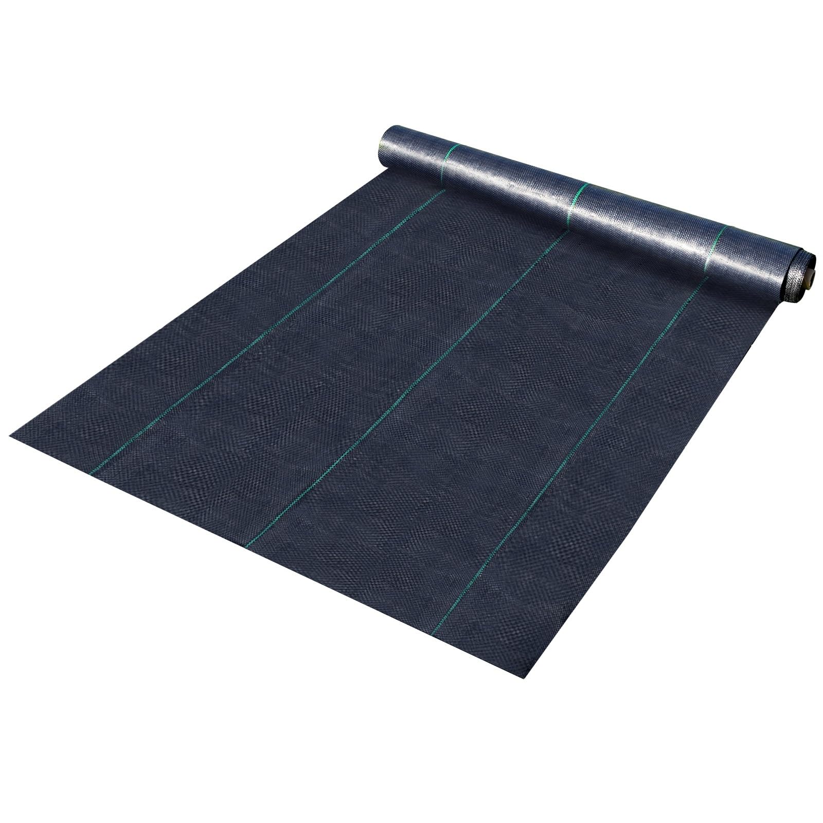 Tessuto for paesaggi 3x300 / 6x250Ft Anno Barriera for Erbacce Tessuto geotessile for impieghi gravosi Copertura del Suolo for paesaggi Controllo delle infestanti più Spesso(3x300ft)