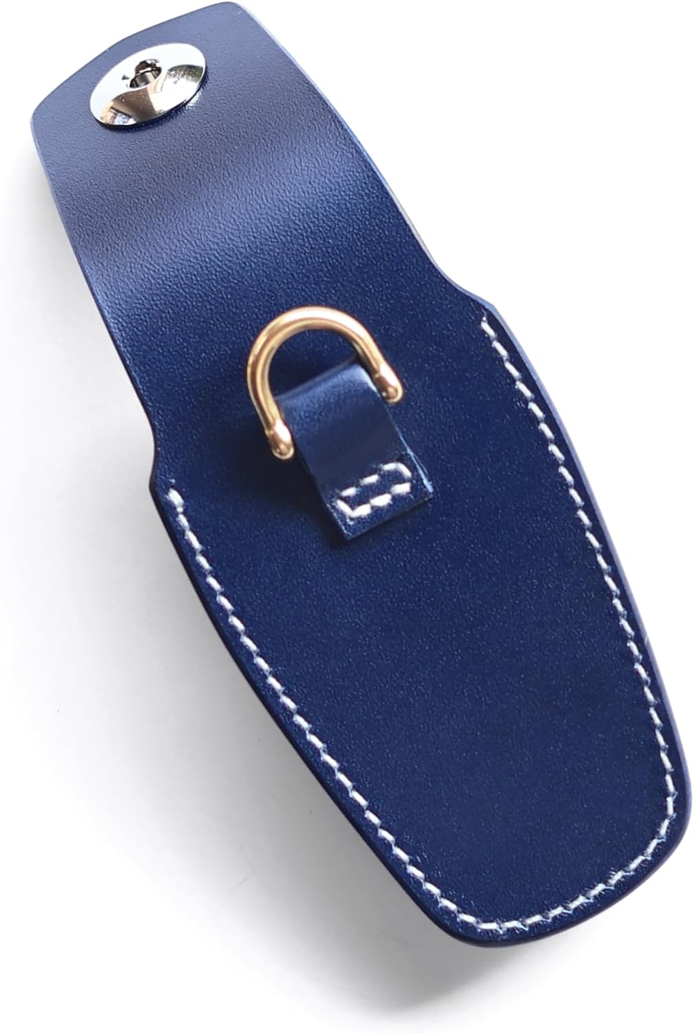 Luxury Handmade Leather Key Fob Case for Aston Martin DB11 DB12 with Magnetic Closure, Full Grain Leather Key Cover