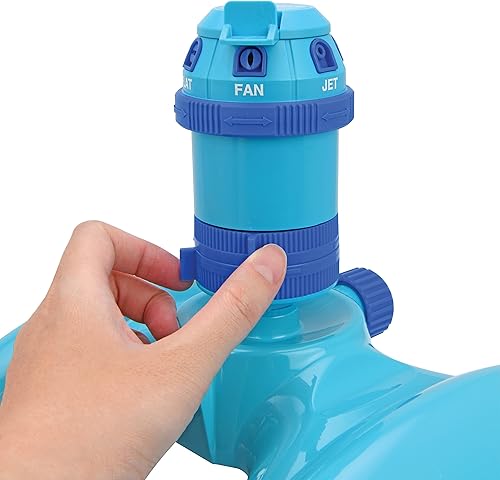 Miniatura 5 de Aqua Joe AJ-MSSBM6 - Rociador turbo de 6 patrones de 360 grados, cobertura personalizable, 6 patrones de pulverización