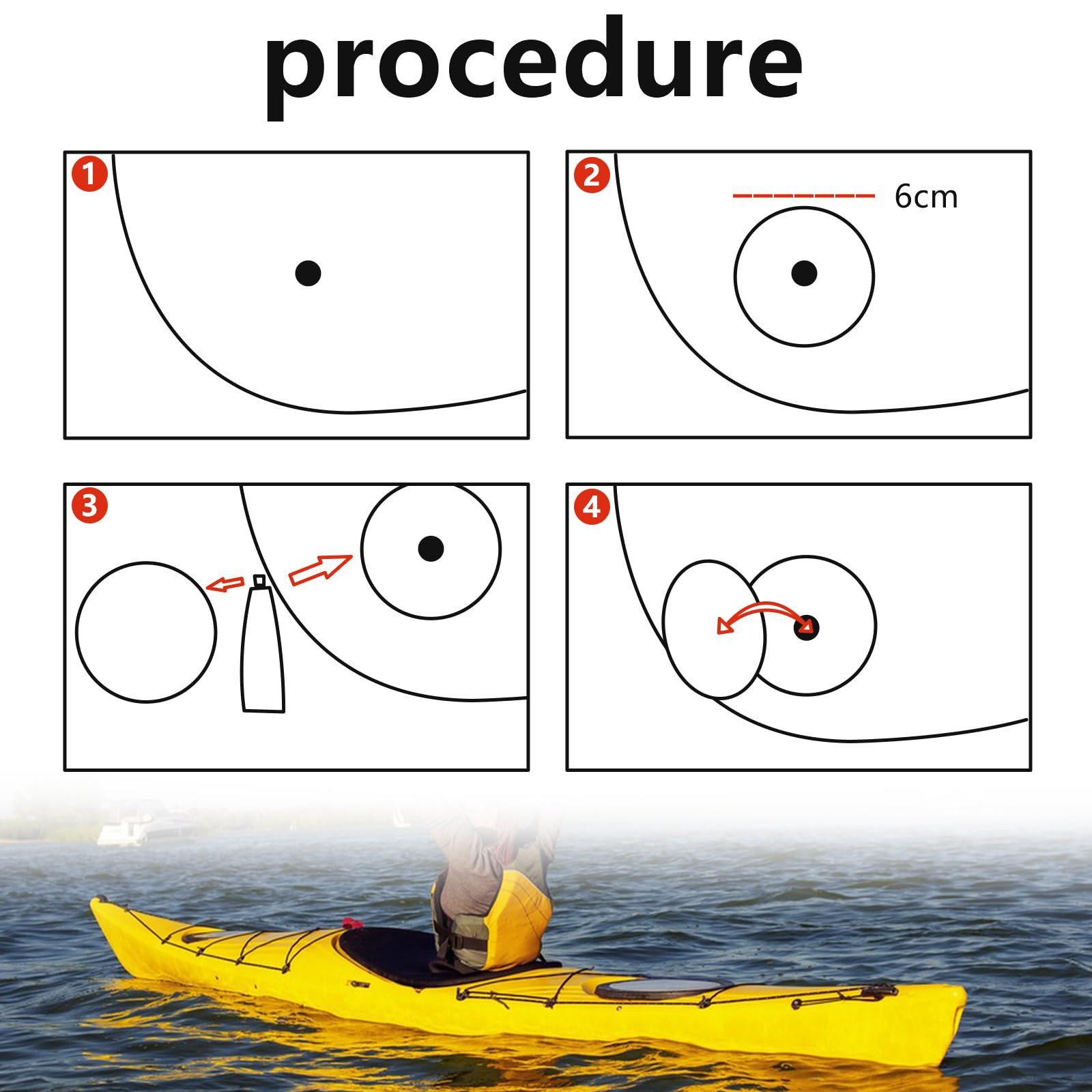 3 Pezzi Kit Riparazione Gommone, Kit Riparazione SUP Gonfiabile, Kit di Patch di Riparazione in PVC per Gommoni, Kayak