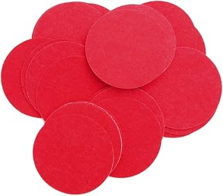 Playfully Ever After 4 Inch Red 15pc Felt Circle Stickers
