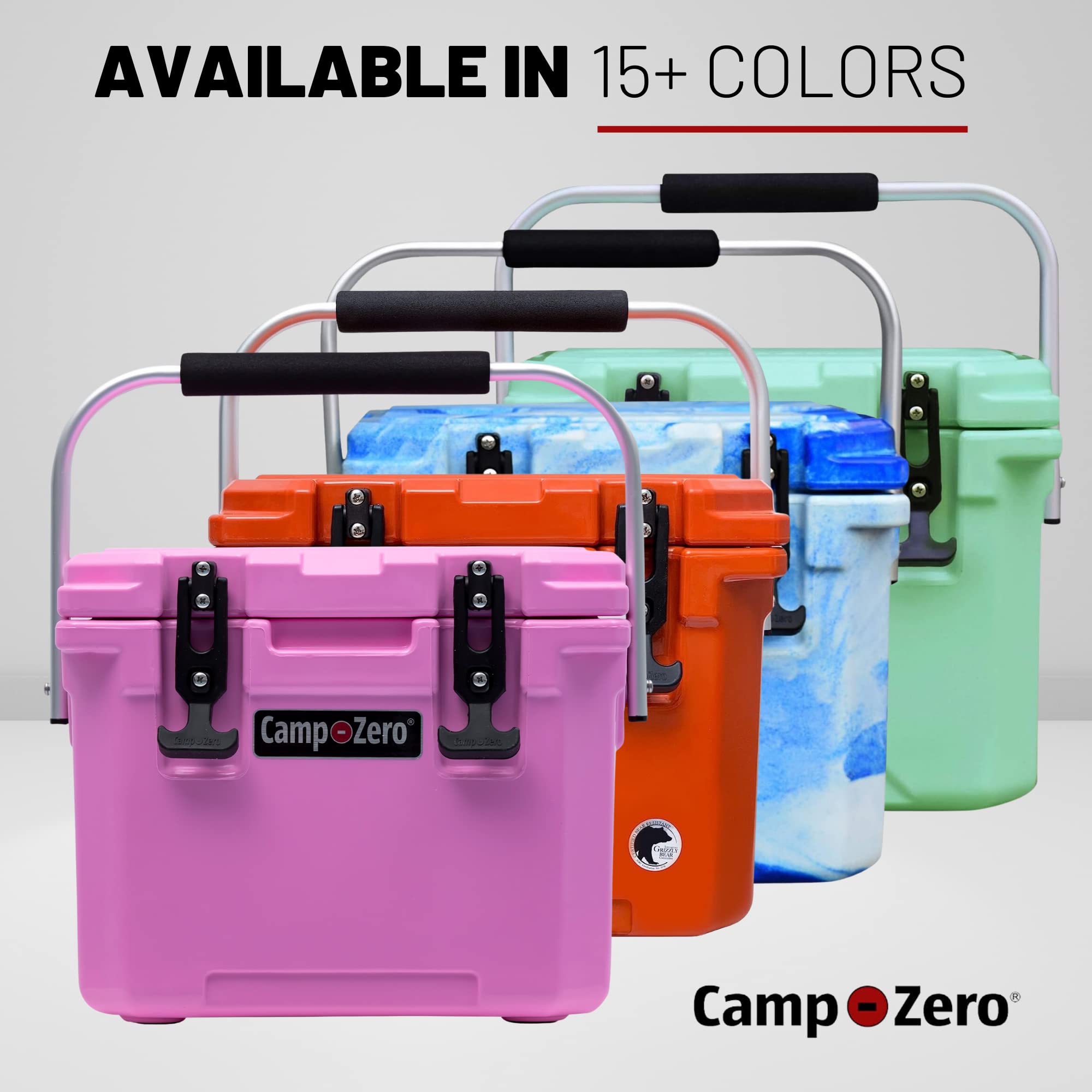 Amazon | CAMP-ZERO 10リットル 10.6クォート 蓋付きクーラー、ピンク