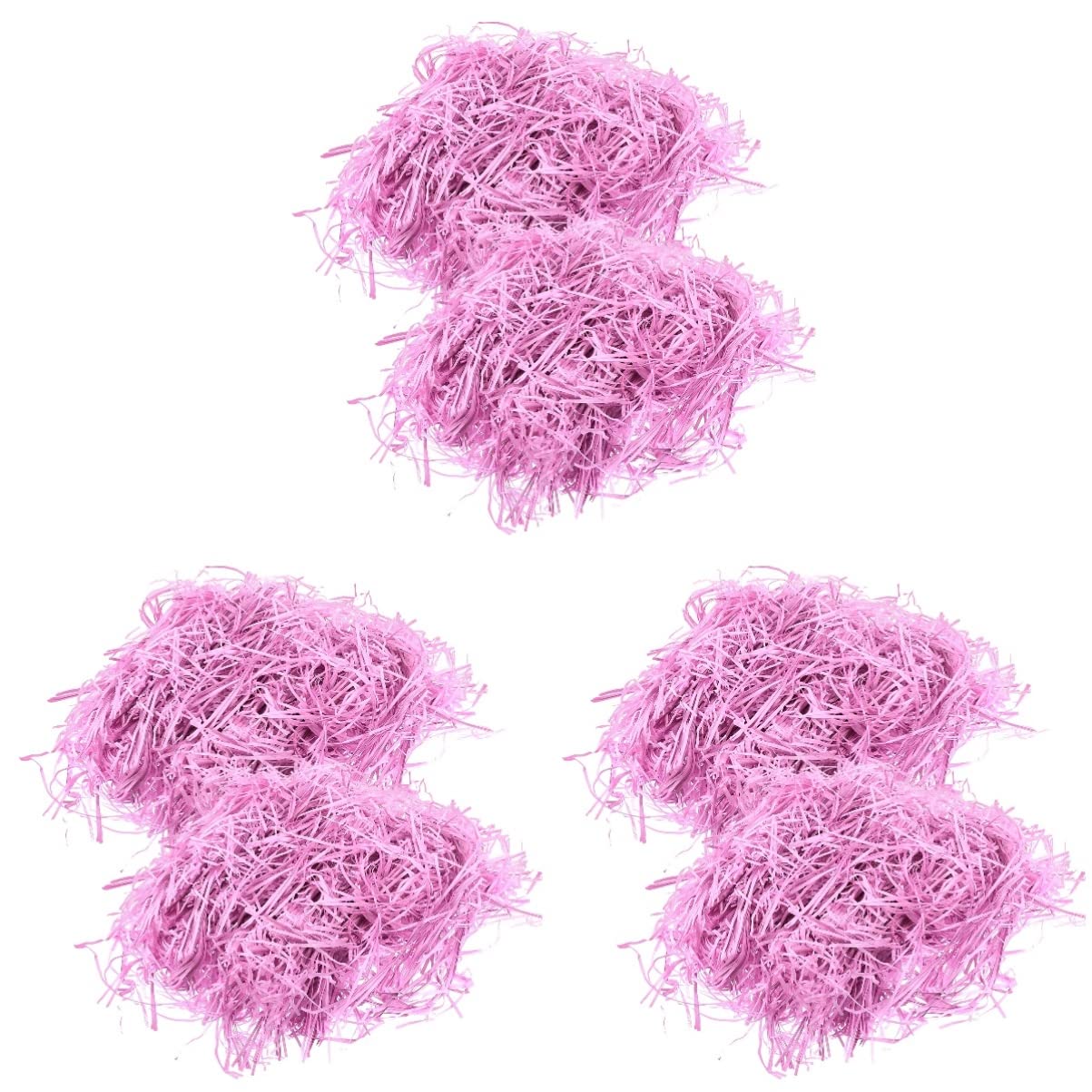 Brokatowa papierowa bibułka, 6 opakowań poszatkowanego papieru, poszatkowanego materiału na prezent wielkanocny(Purple*3pcs,22 * 15Cm*3Pcs)