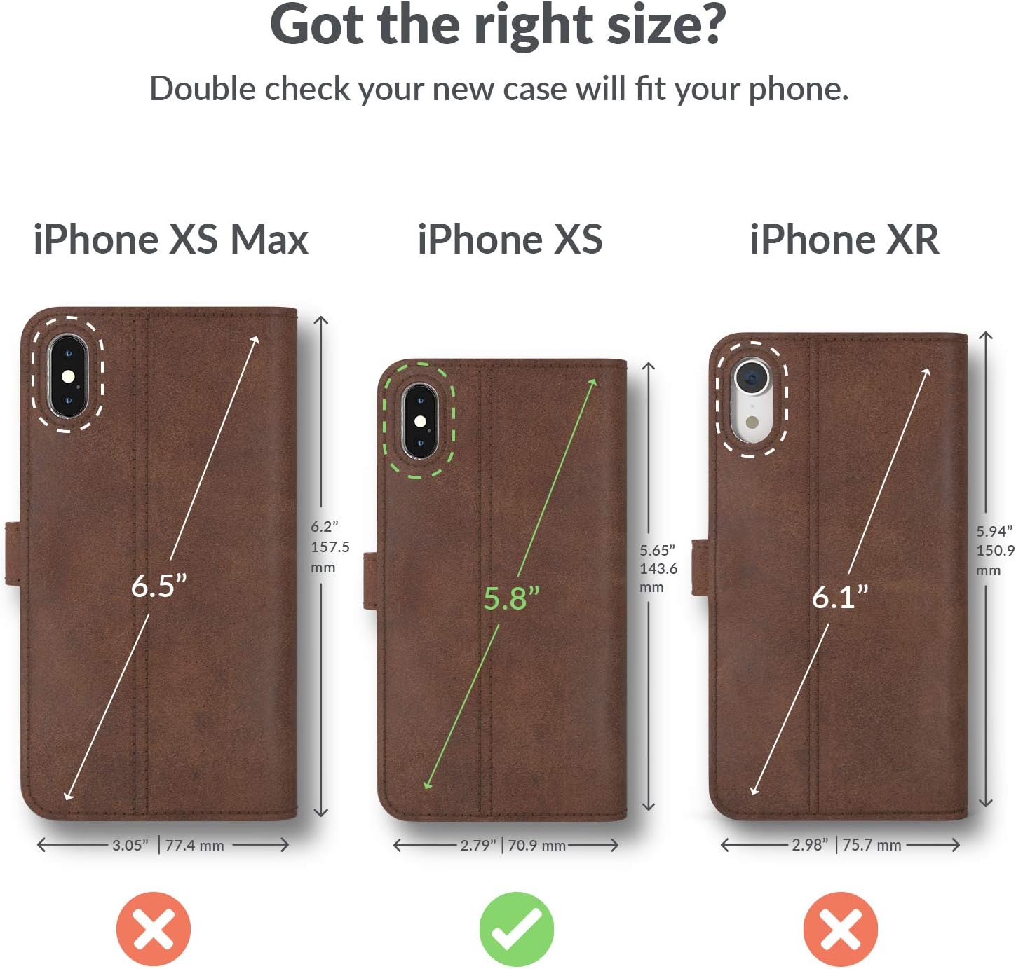 One-Day Sale: Up to 60% Off Snakehive Vintage Wallet for Apple iPhone Xs/iPhone X || Real Leather Wallet Phone Case || Genuine Leather with Viewing Stand & 3 Card Holder || Flip Folio Cover with Card Slot (Brown)