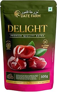 Date Farm Premium Dates| 100% Natural Khajur| No Added Sugar| Boosts immunity- Dry Dates (500 g) Price In India