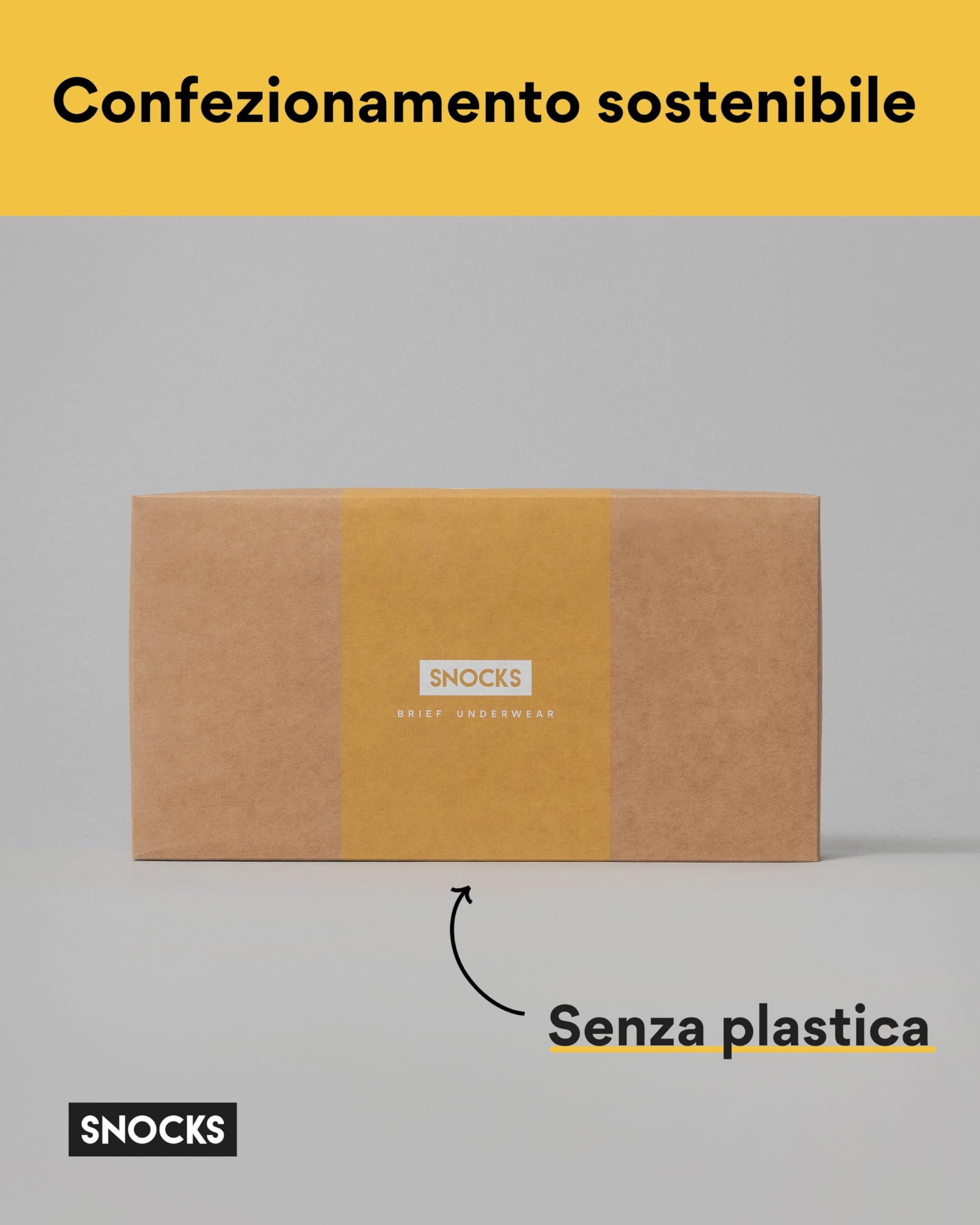 Snocks Slip Uomo Cotone Pacco da 6 Mutande Uomo Slip