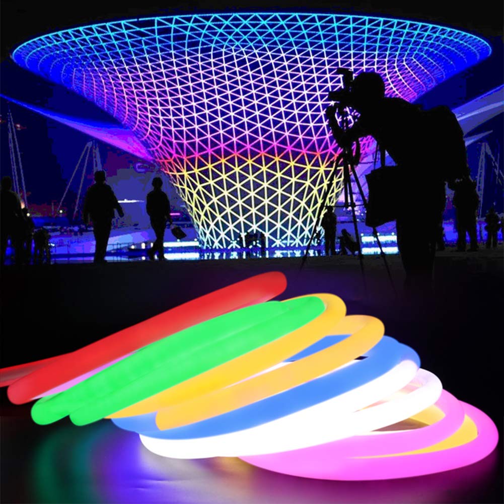 XUNATA Flexible Neon Luz de 360º (Diámetro 14mm), Tiras de LED 220V 2835 120 led/m, IP67 Impermeable Exterior Strip Lights Luminoso Decoracion (20m, Azul)