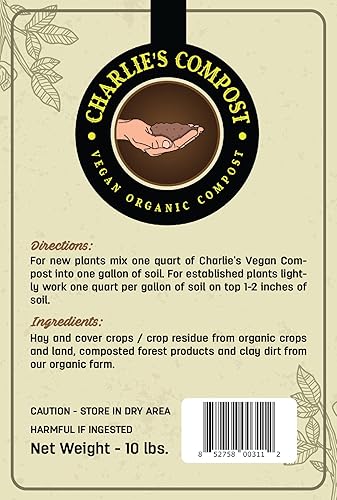 Miniatura 2 de Charlie's Vegan Compost – Jardinería orgánica concentrada vegana sin crueldad animal para plantas enmienda de suelo potenciador de suciedad –
