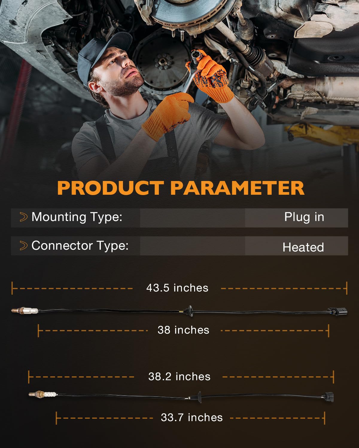 234-5051 234-4114 Oxygen Sensor Upstream Downstream Compatible with Mitsubishi Lancer Outlander Sport RVR 2.0L/2.4L L4, O2 Sensor Replaces 1588A228 1588A144