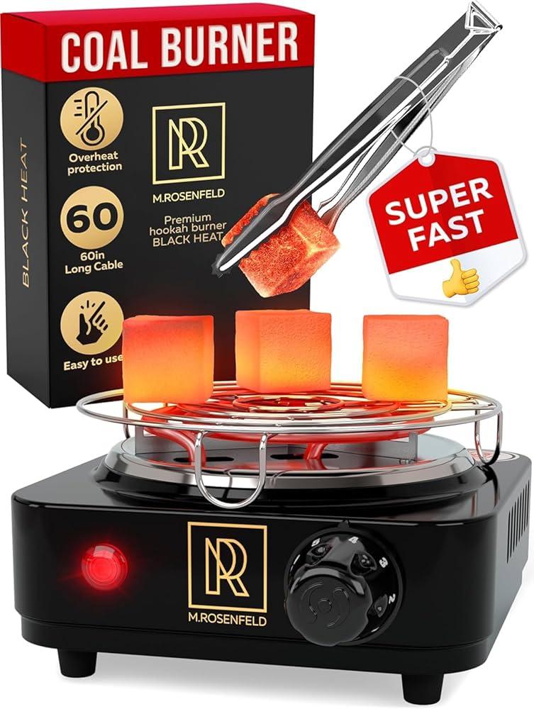 Amazon.com: M. ROSENFELD Hookah Coal Burner 500W with Grid - Coal