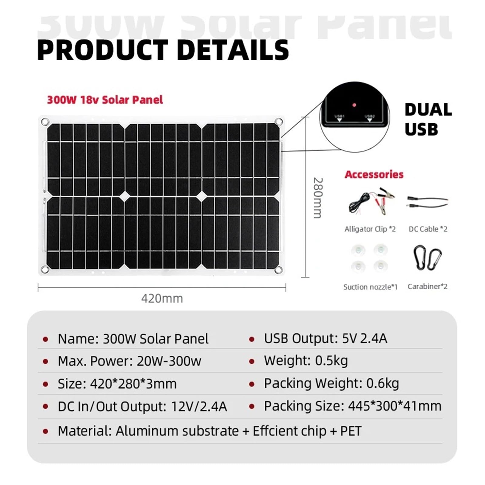 Inversor Potencia Kit Solar 6000W Inversor Energía Generador Completo 12V Panel 18V Controlador Carga 30 A Juego para Acampar Convertidor