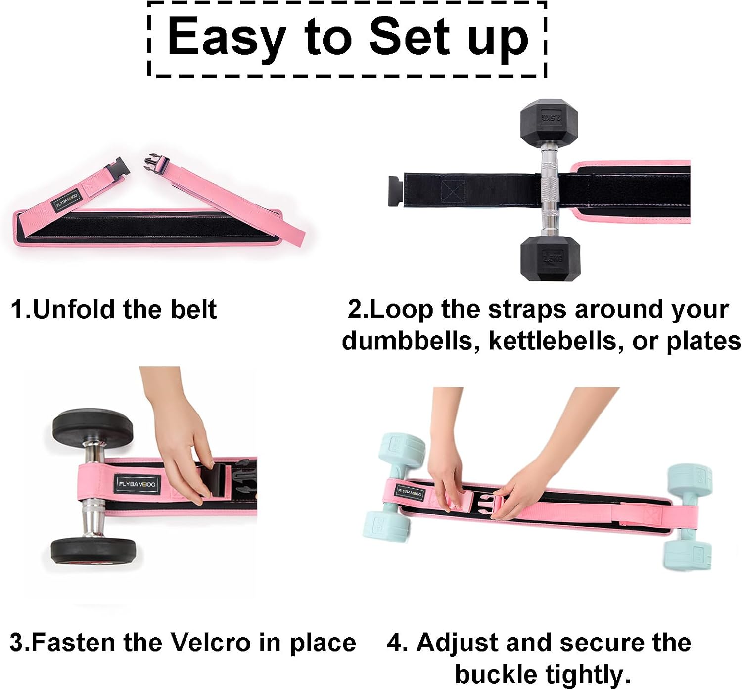 Hip Thrust Belt for Weights and Ankle Resistance Bands With Cuffs for Working Out,Hip Thrust Belt for Dumbbells Heavy, Kettlebells, Plates,Hip,Leg and Booty Builder, Glute Bridge Band
