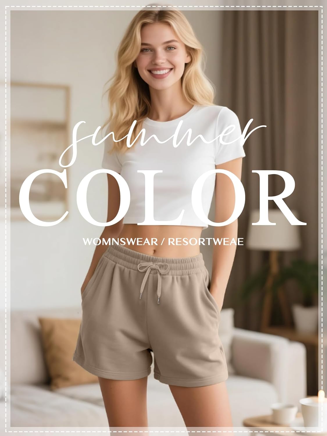 3 Pack Womens Sweat Shorts Drawstring High Waist Summer Athletic Loose Elastics Sweatpants with Pockets - Image 2