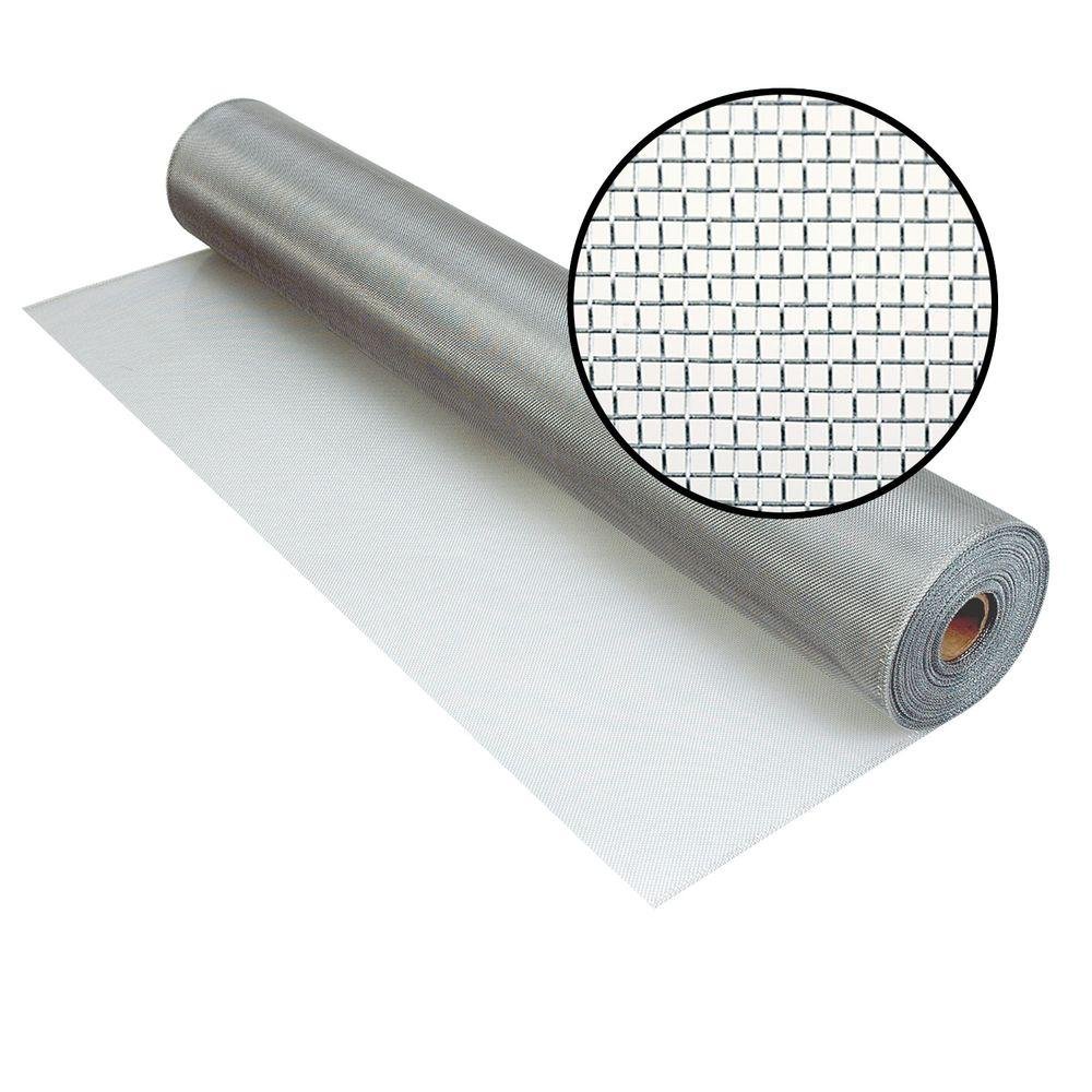 Aluminum Insect Screen 60" x 100ft Roll (Silver)