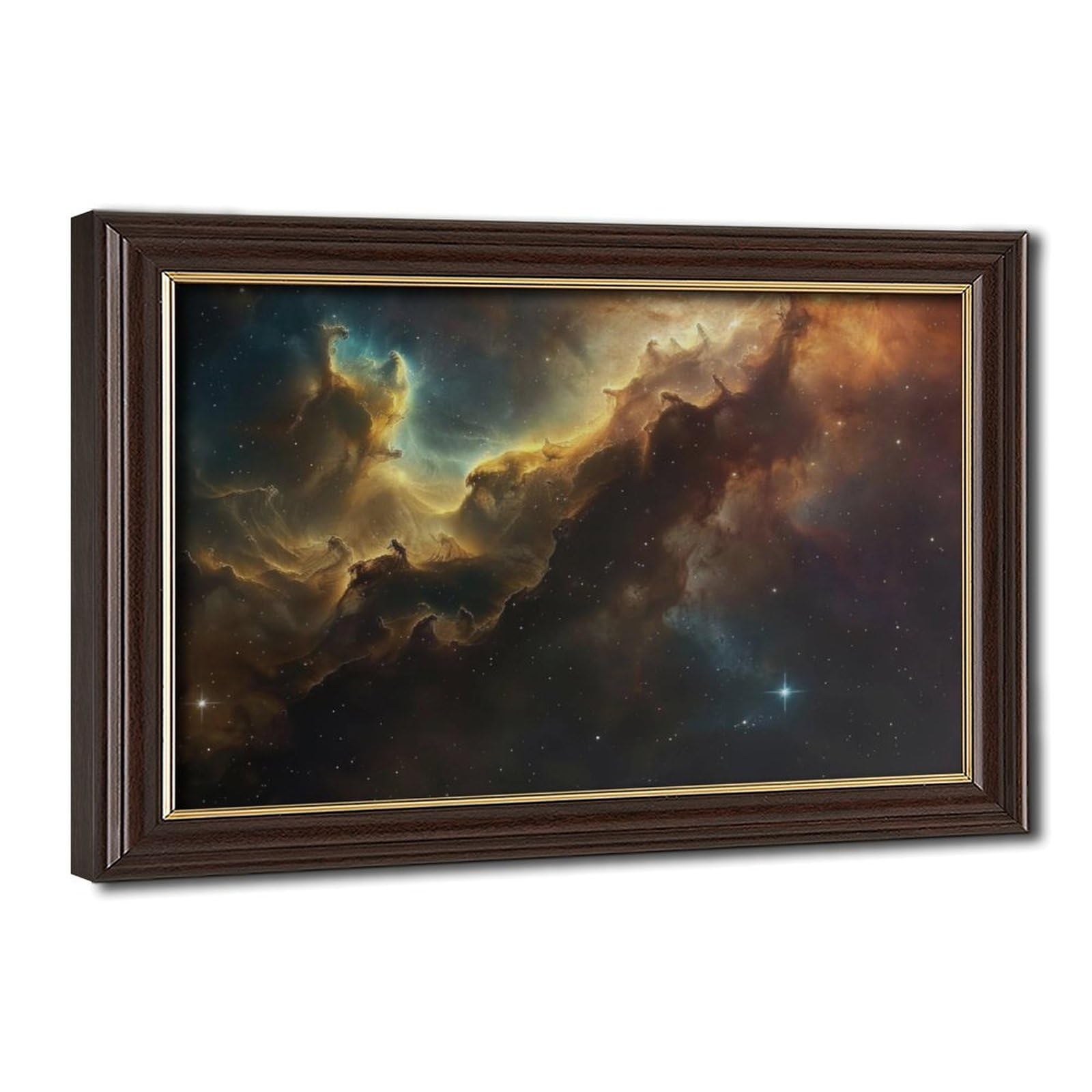Bareronor Interstellar Nebula Poster Canvas Poster Bedroom Decor Landscape Office Room Decor Gift 24" L X 36" W