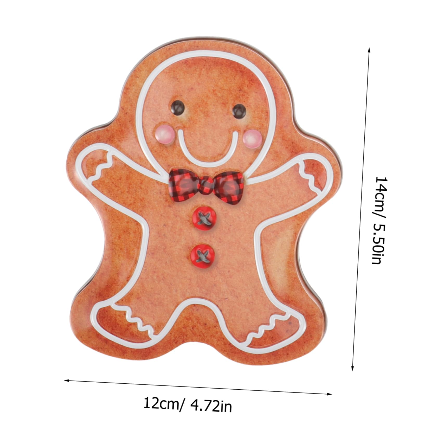 COHEALI 4pezzi Scatola di Biscotti di Natale in Latta Decorativa Scatola di Latta per Biscotti Caramelle Dolcetti