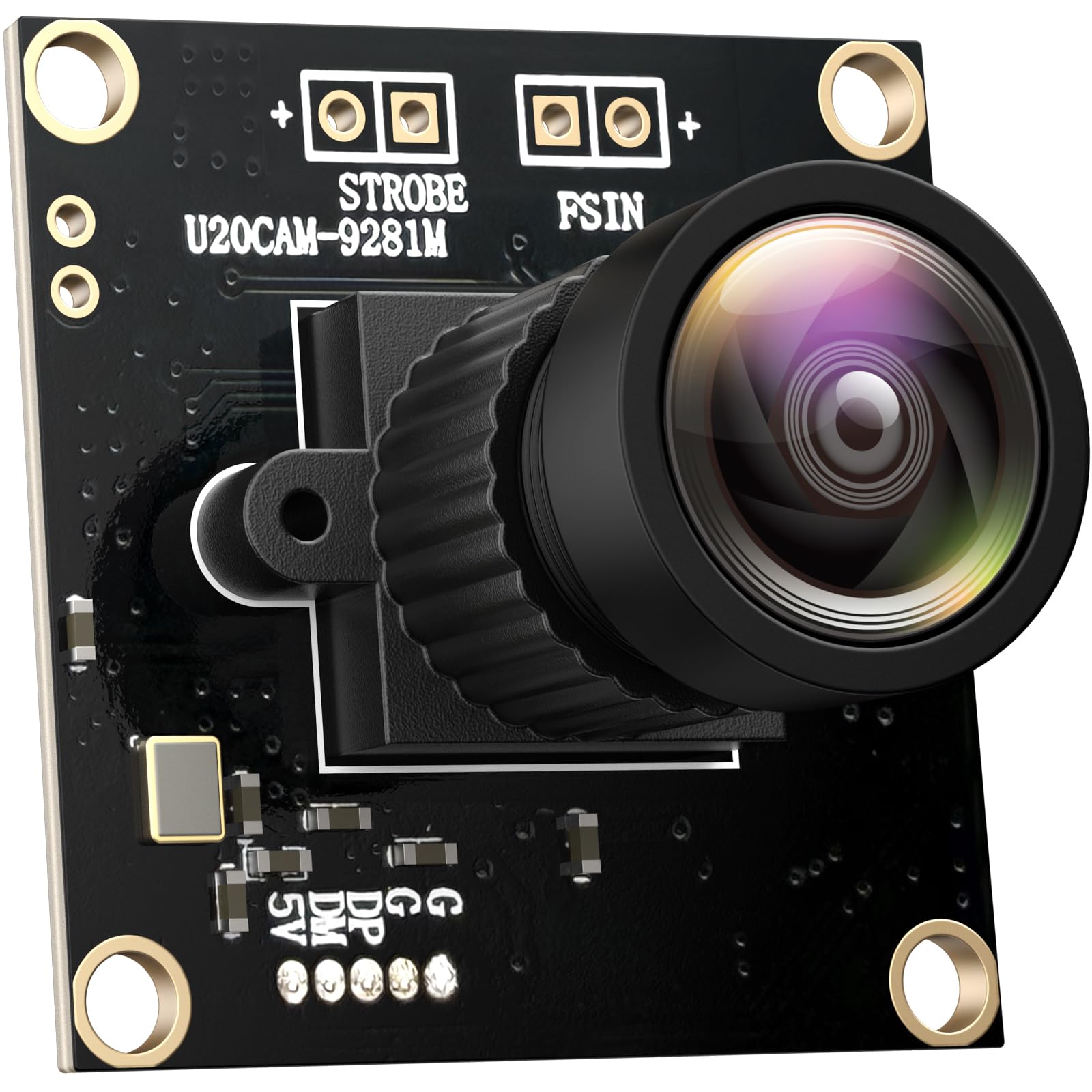InnoMaker Moduł kamery USB2.0 UVC 1M Global Shutter Sensor Mono OV9281 720p 120fps z sterownikiem UVC triggerem zewnętrznym strobem do Raspberry Pi Jetson Nano Komputery Windows Linux Android Mac OS