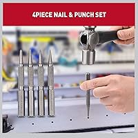 Vista 4 de HORUSDY Juego de punzón y punzón central de 4 piezas