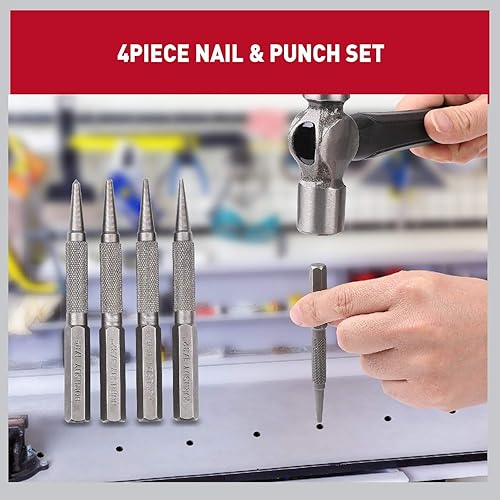 Miniatura 4 de HORUSDY Juego de punzón y punzón central de 4 piezas