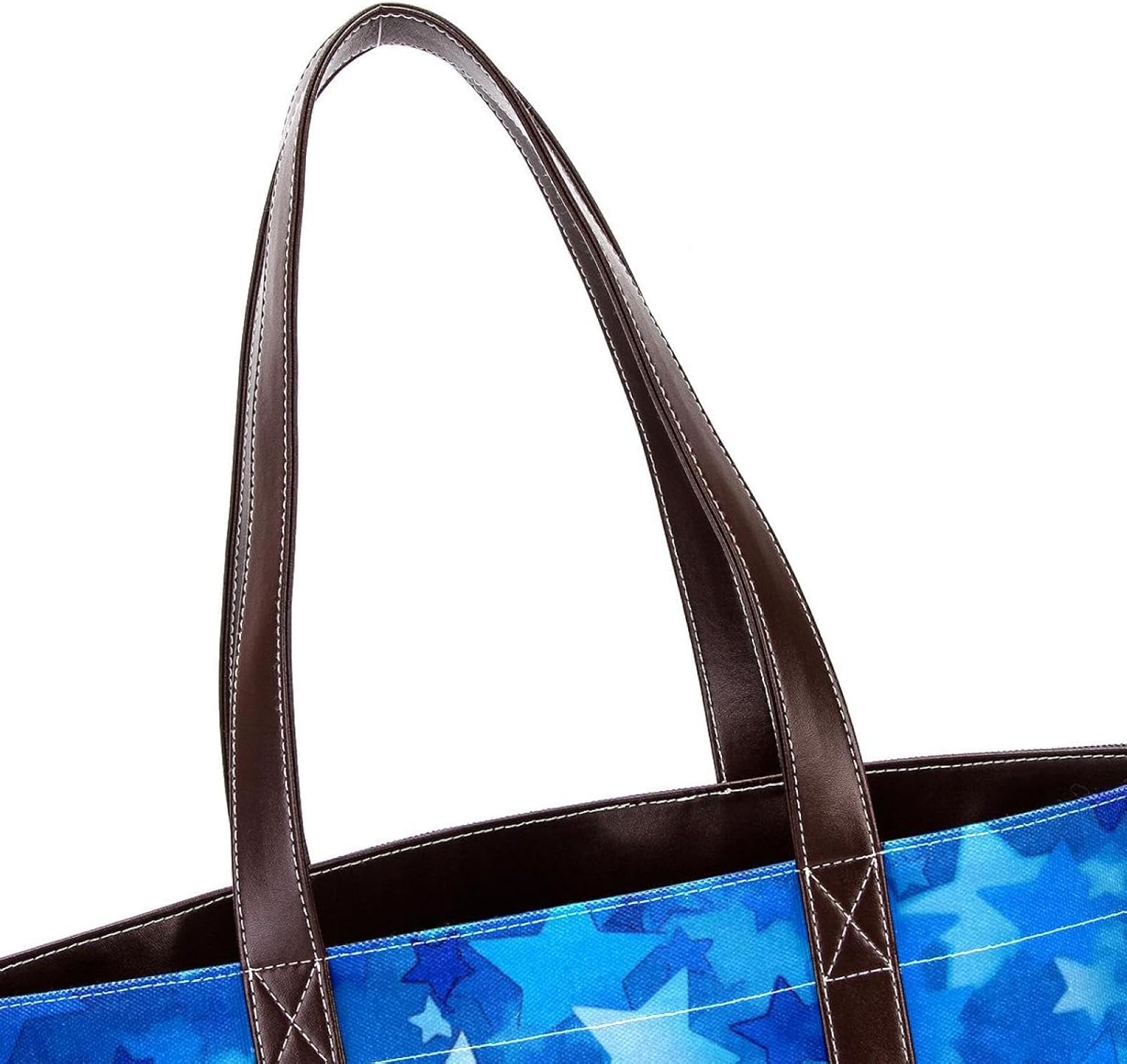 [YTYVAGT] 女性用財布、女性用トートバッグ、女性用ハンドバッグ,ブルーのテーマの星のパターン