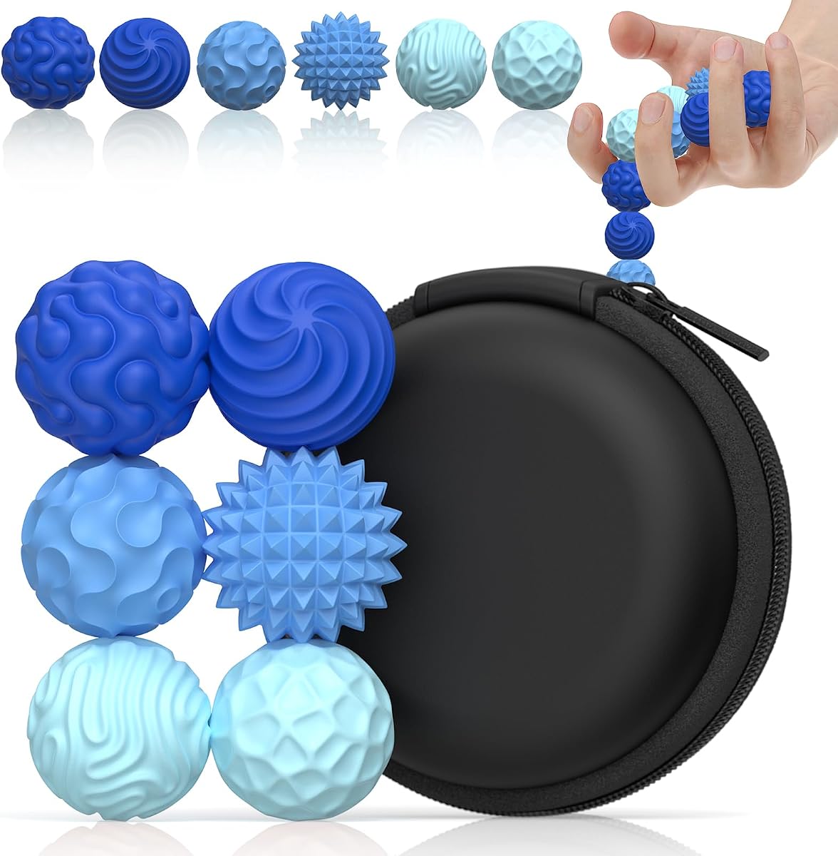 Silicone Magnetic Balls Fidget Toys for Adults & Teens 6PCS