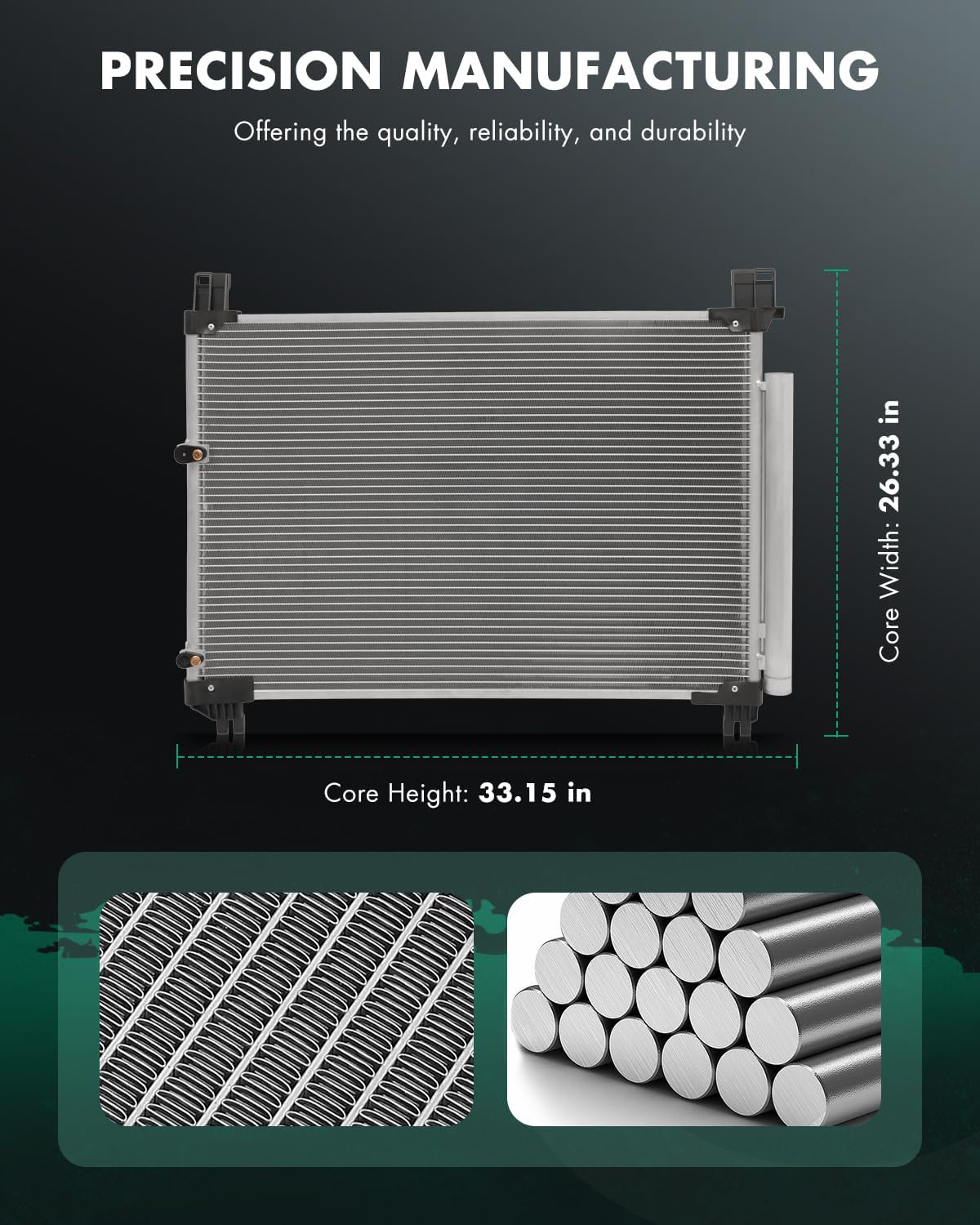 SCITOO A/C Condenser Compatible with 1996-2005 for Chevrolet Blazer 1996-2003 for Chevrolet S10