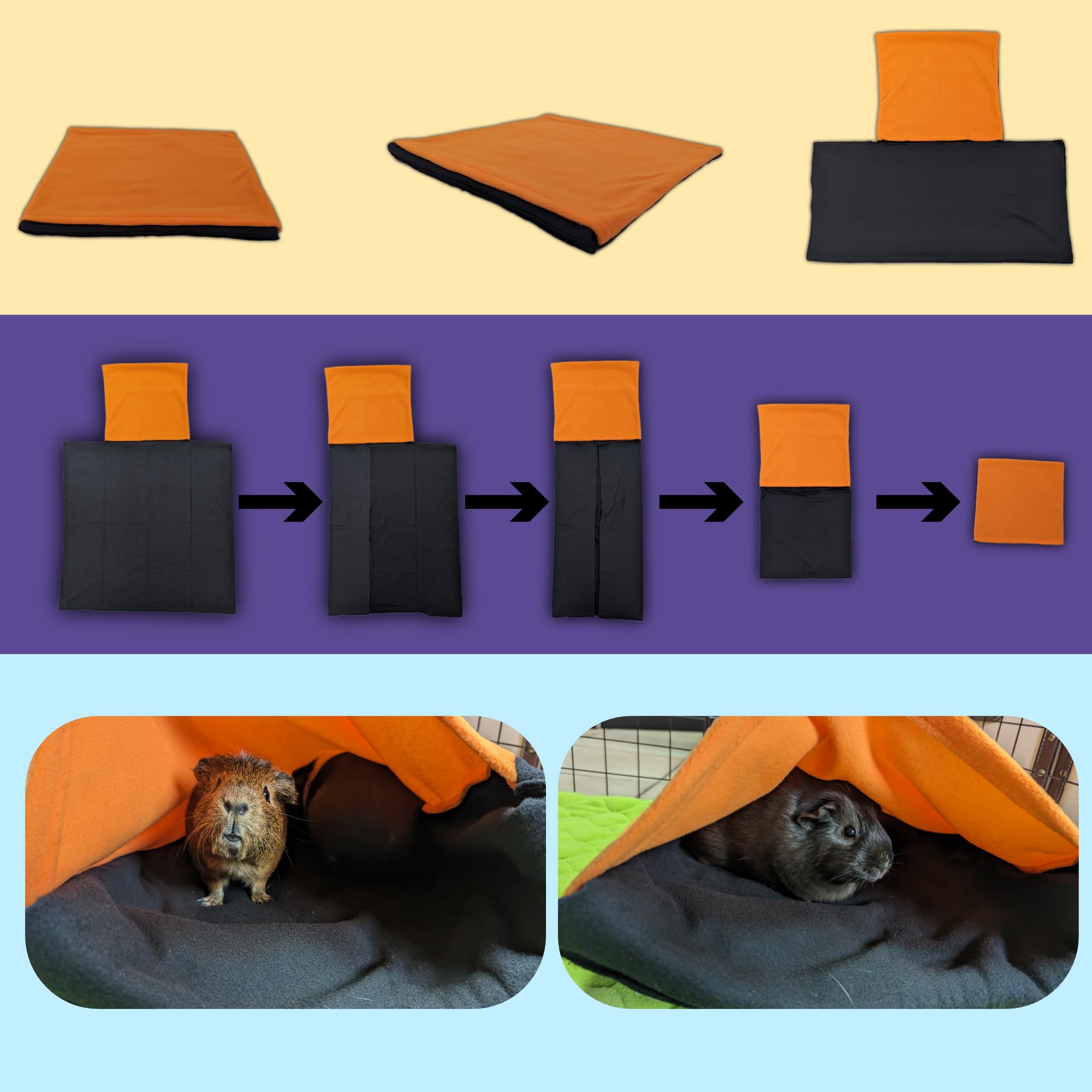 NEO SOLVO Fleece Cushion with Hideout and Integrated Blanket - 15.8 x 15.8 Inches with 31,5 x 31,5 Inches Blanket - Comfortable - Combine to Create a Unique Play Area