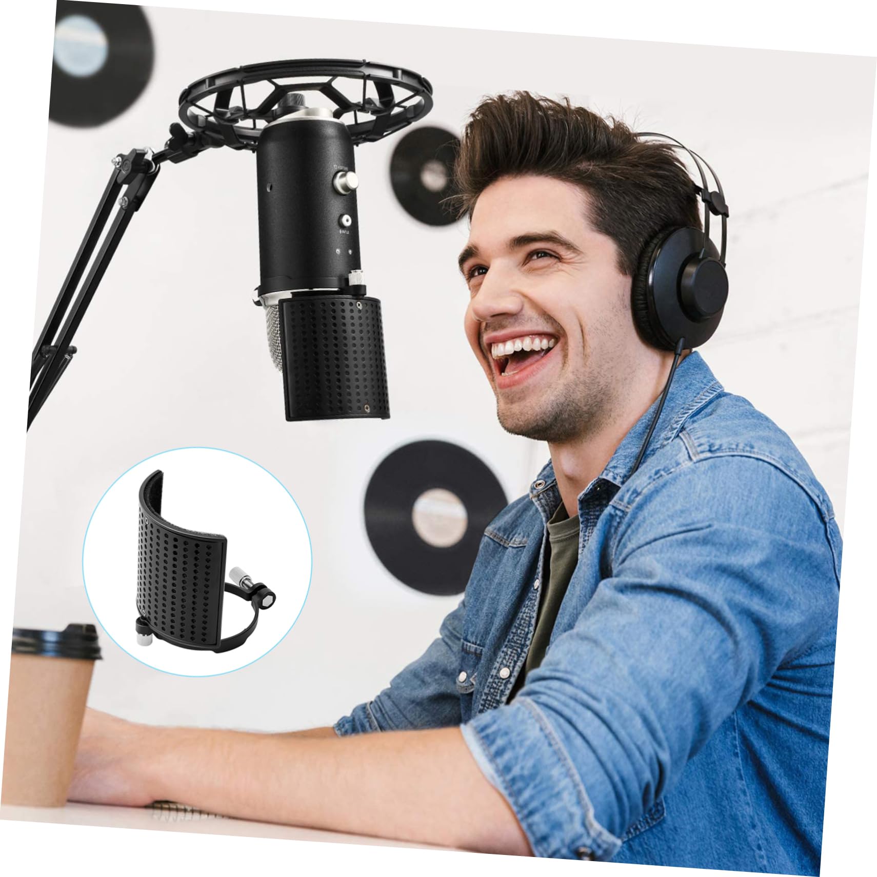 TOYANDONA 3stücke U-förmige Mikrofonabdeckung Langlebiger Popschutz Für Mikrofone Geräuschreduzierung Und Windschutz Für Studioaufnahmen Und Podcasts Passend Für Mikrofone
