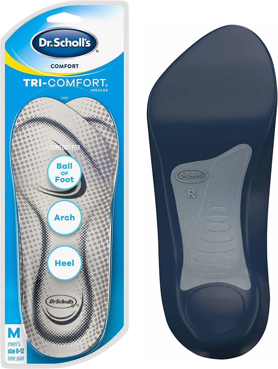 The Autostory Dr. Scholl’s Tri-Comfort Insoles // Comfort for Heel, Arch and Ball of Foot with Targeted Cushioning and Arch Support (for Mens 8-12, also available Womens 6-10) (B086JL8CRL) Amazon Price History, Amazon Price Tracker
