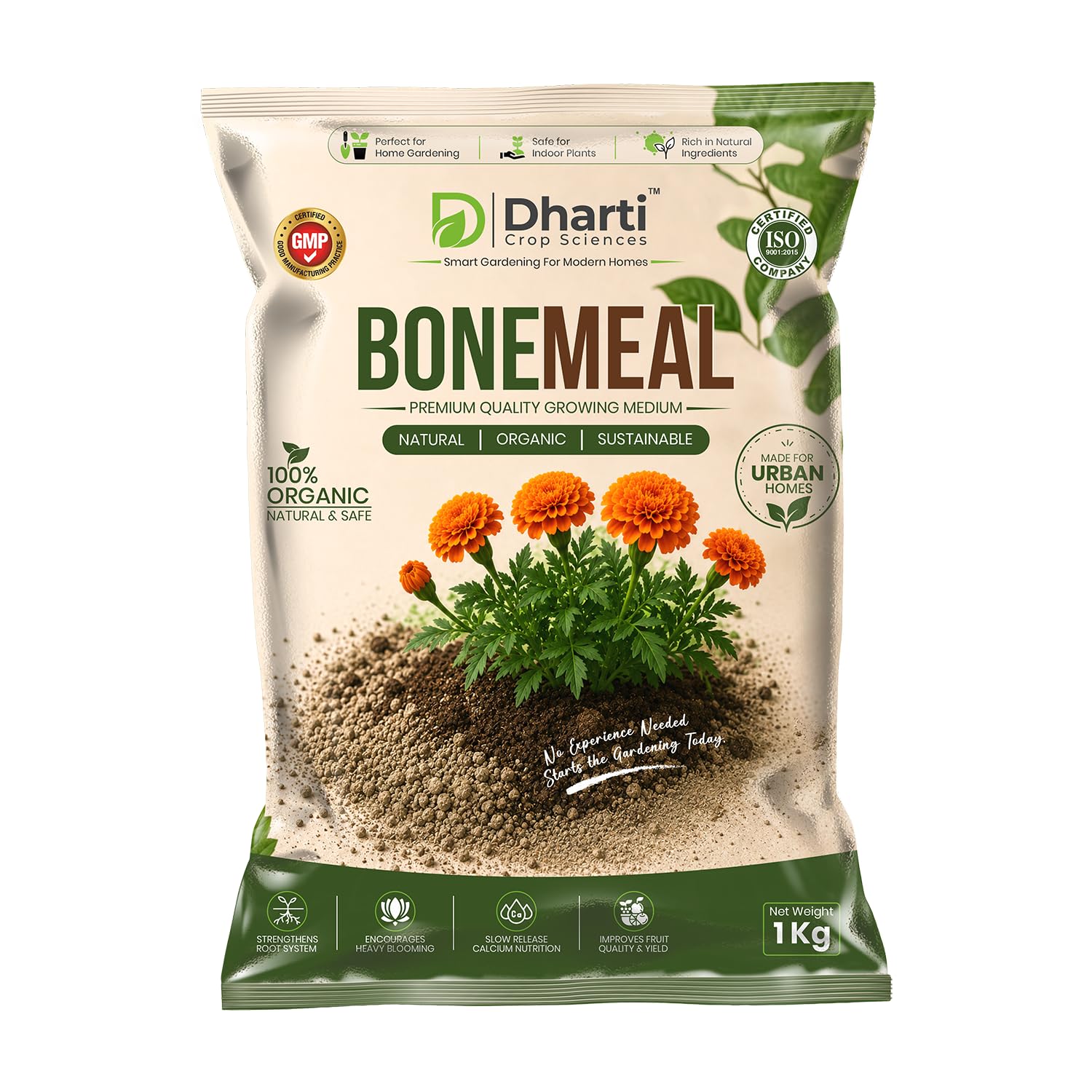 Bone Meal Fertilizer for Plants - Natural Source of Phosphorus & Calcium for Flowering, Fruiting & Root Development - 1 KG-image-48
