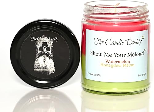 Miniatura 7 de Show Me Your Melons - Vela perfumada divertida de sandía y miel – Vela en tarro de 6 onzas