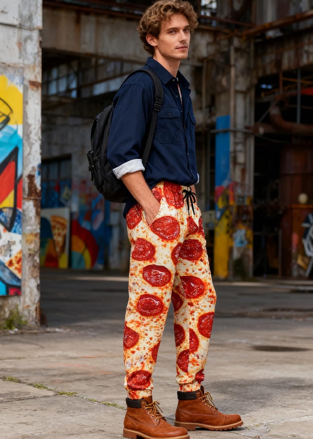 Goodstoworld Mens Cool Joggers Pants 3D Novelty Casual Sweatpants with Drawstring