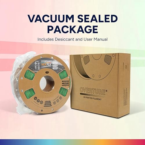 Vista 21 de OVERTURE Filamento de ácido poliláctico de seda, 1/16 de pulgada, acabado bicolor, suave y brillante, carrete 2.2 libras, para joyería de cosplay