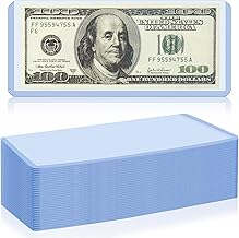 30 Pack Dollar Bill Sleeves - 6.8" x 2.9" Clear Currency Sleeves, Hard Plastic Waterproof Money Holders, Dollar Bill Display Case, Currency Protectors, Organizer for Collectors
