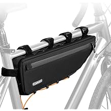 3L Bike Frame Bag, Top Tube Triangle Storage Pouch, Watertight Bike Bag with 8 Adjustable Straps, Anti-Sway Mountain Road Gravel Cycling Accessories for Men Women