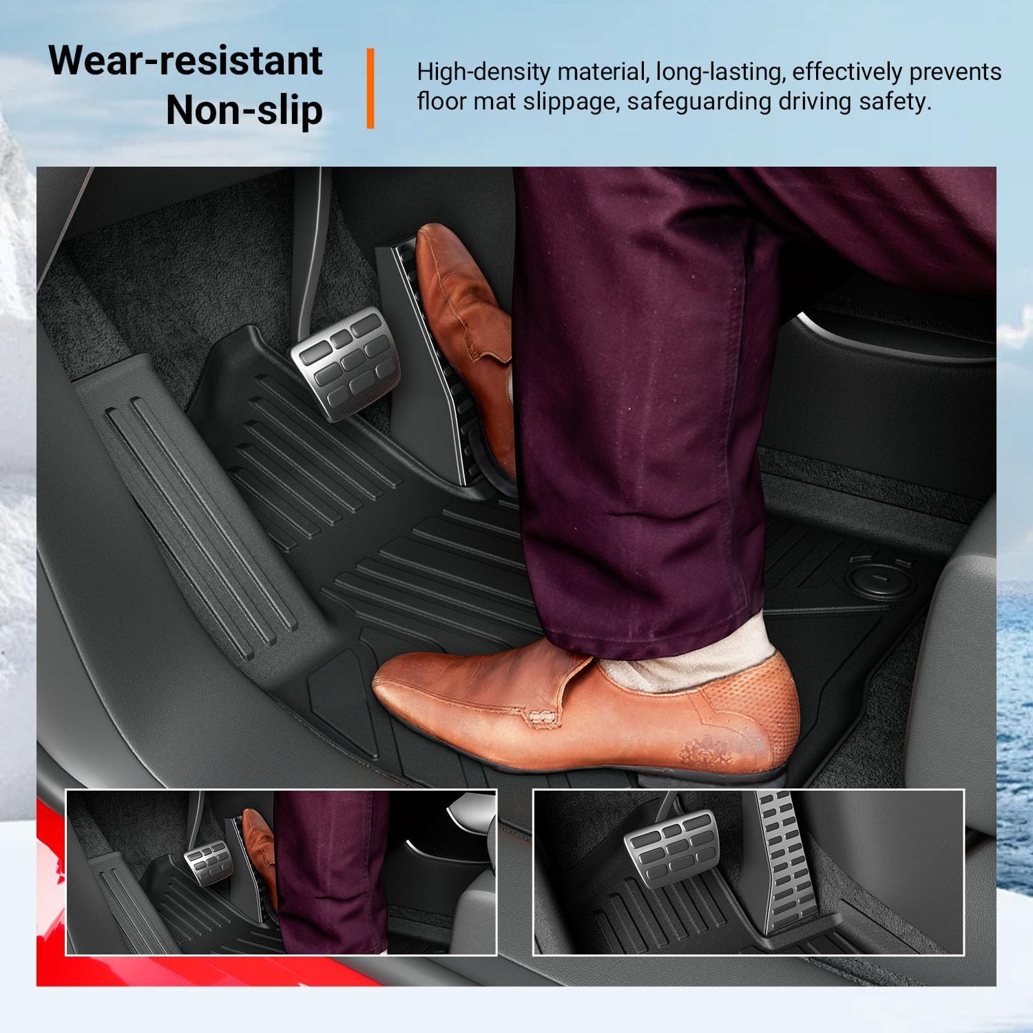 powoq 7 Seats Fuel Floor Mat Compatible with 2026 Palisade Cargo Mat Floor Liner TPE Backrest Trunk Liner Replacement for 2026 Palisade Accessories