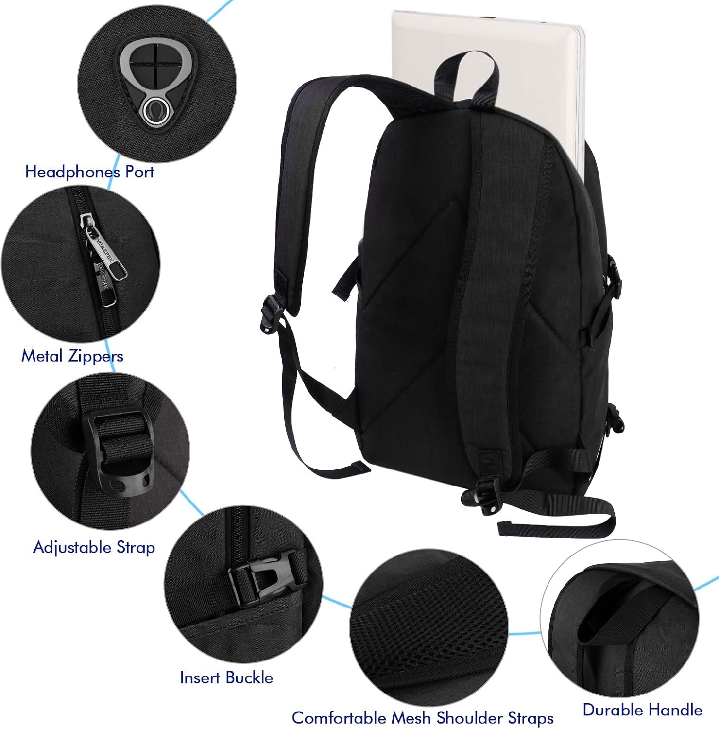 yorepek slim laptop backpack
