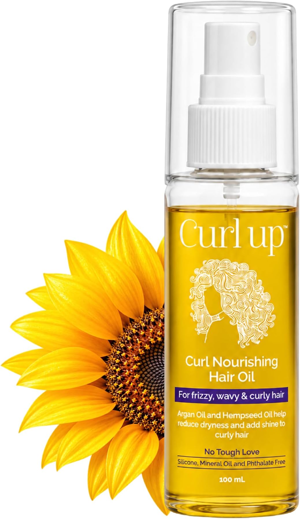 Curl Nourishing Hair Oil -Light, Non-Greasy and Non-Sticky Oil for wavy and Curly hair I Paraffin waxes Free, Mineral Oil Free and Phthalate free,100 ML