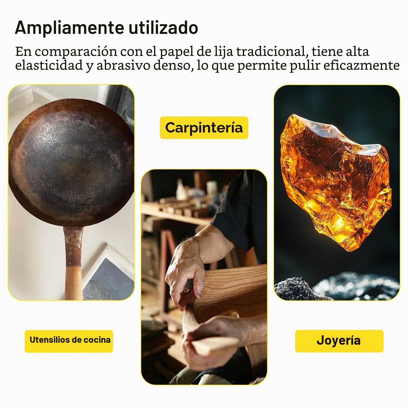 8 Pcs Esponjas de Lijado, Bloque de Lija de Grano 60/100/180/220, Almohadillas de Lija en Seco y Húmedo Flexibles Manual para Madera, Metal, Plástico, Muebles, Yeso, Paredes