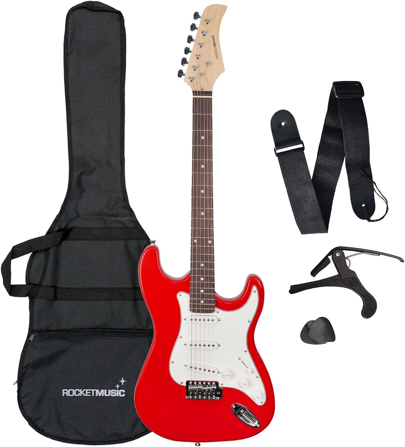 Cejuela guitarra eléctrica Fender Style grafito negra