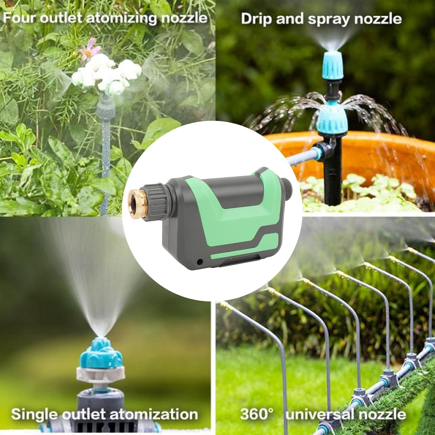 MAVIS LAVEN Smart Sprinkler Timer, Manual Automatic Irrigation Timer for Cooling Watering Landscaping, Suitable for Courtyard, Balcony, Home Green Wall