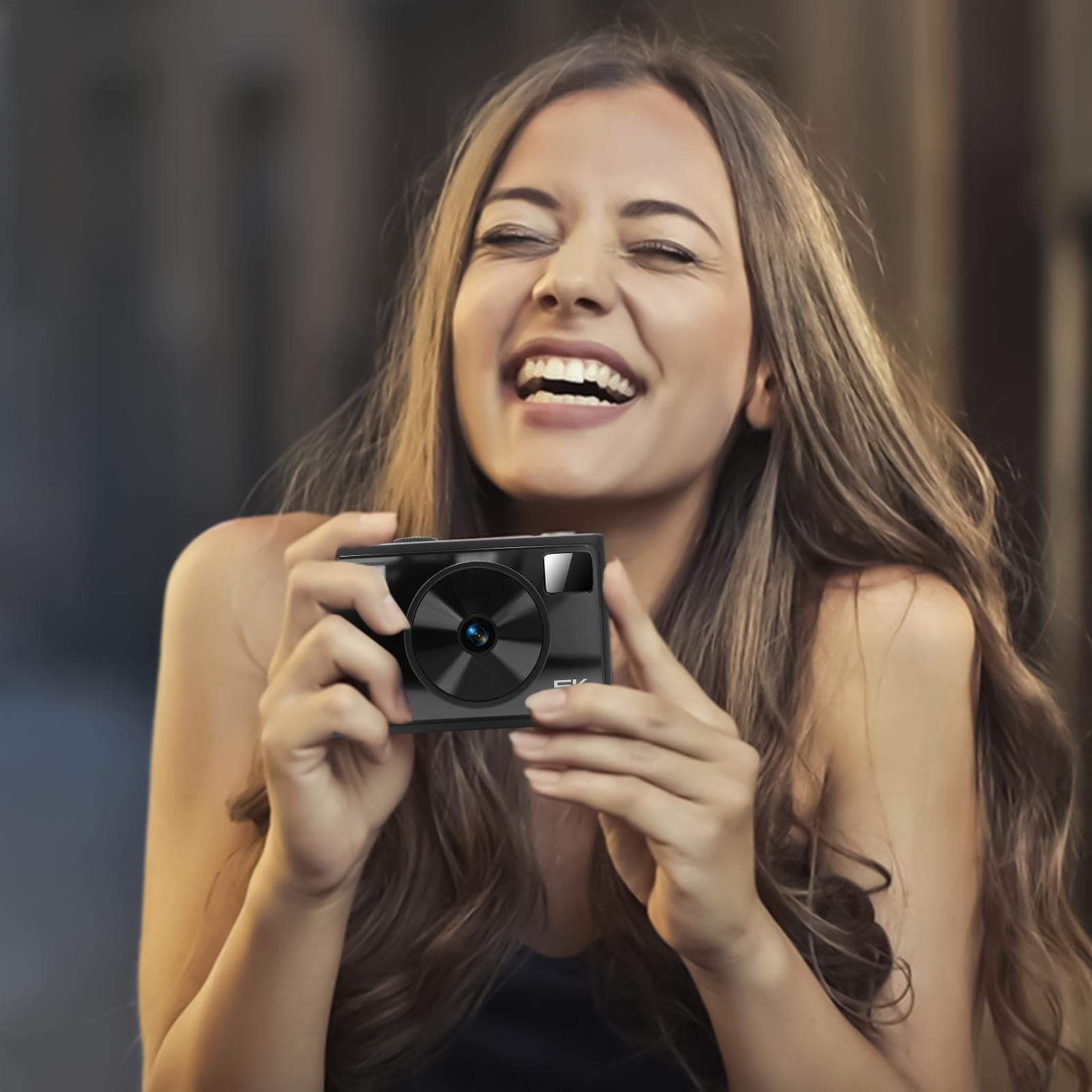 Cámara SLR, cámara Digital de Viaje Cámara de Viaje pequeña compacta | Herramienta de toma de fotos profesional, anti-shake, pantalla IPS de 2.8 pulgadas, accesorios de fotografía para vlogging