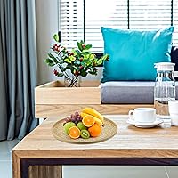 Vista 5 de Cabilock Canastas de bambú para tejer, cesta de frutas y verduras, colador de bambú, plato tradicional chino (8.6 x 0.5 pulgadas)