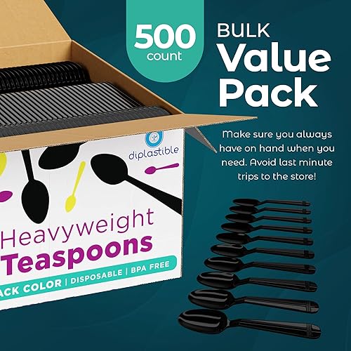 Vista 51 de Cucharas de sopa de plástico resistentes – Paquete de 500 cucharas desechables – Cubiertos para fiestas y eventos Cucharas de sopa blancas