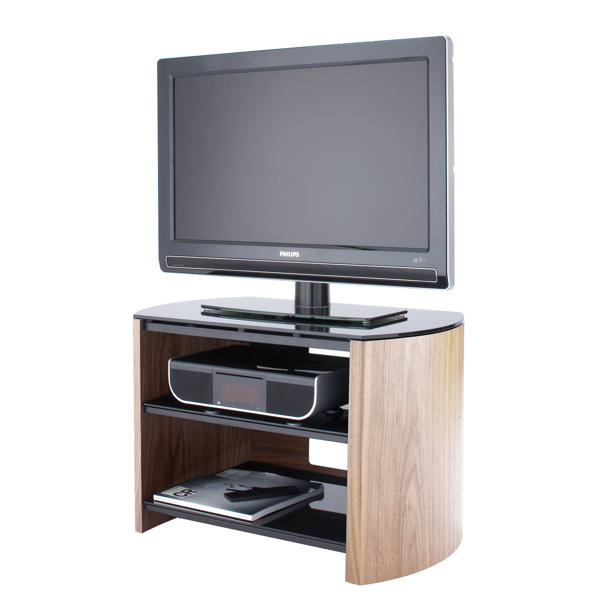 Alphason Finewoods TV Stand 750 - Light Oak, 750 X 455 X 505 mm