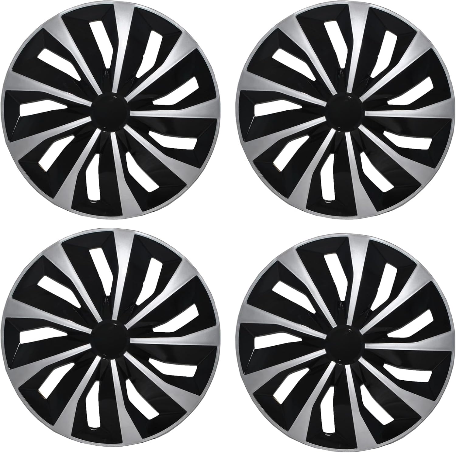 16 Inch Wheel Covers, 16 Inch Hubcaps Universal Wheel Covers Cover ABS Material Exterior Accessories for Car Truck SUV, Hubcaps Set of 4