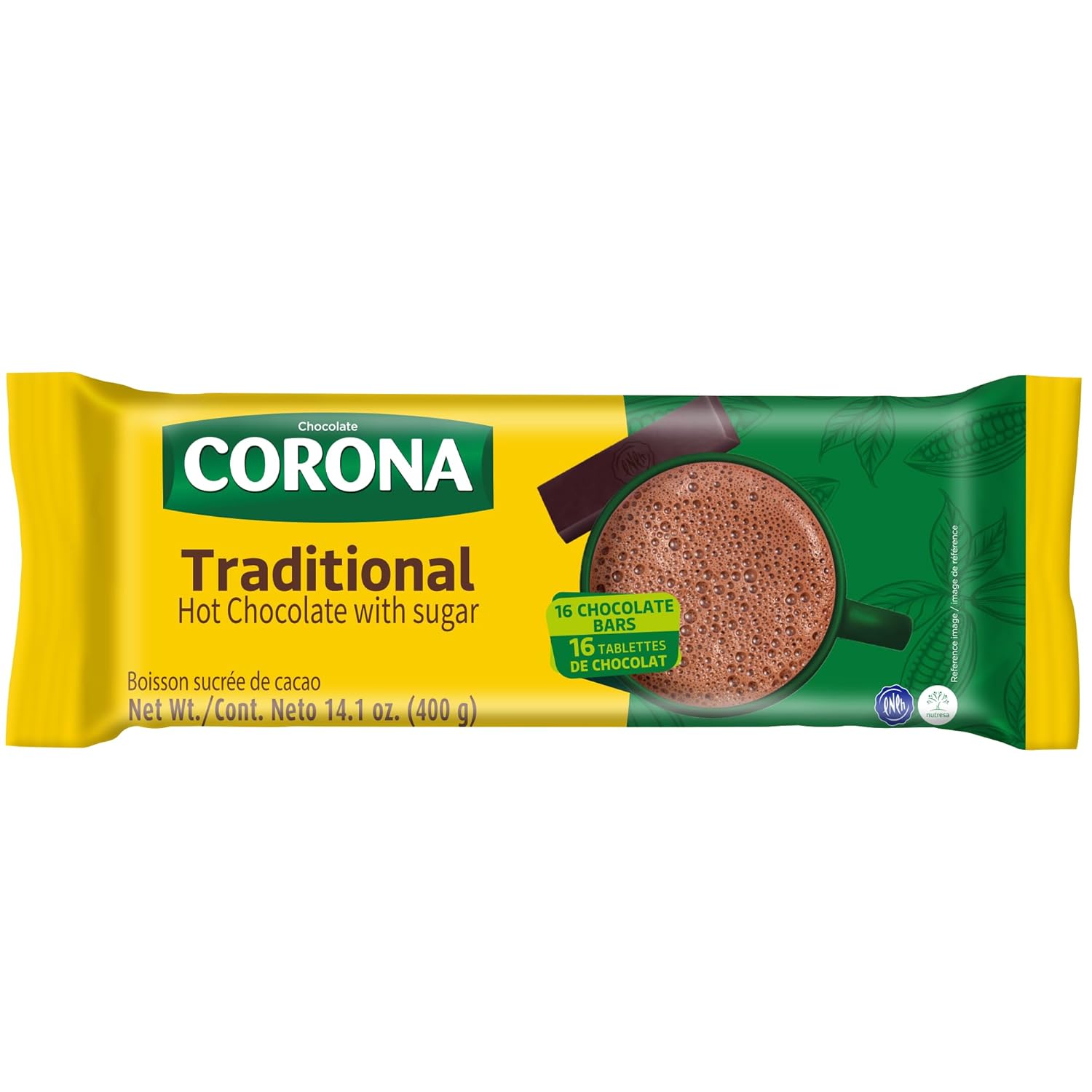 Corona Sweet Chocolate Bars, No Cholesterol or Trans-Fat, Delicious On-The-Go Treat, 17.6 Ounce (Pack of 4)