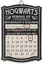 Harry Potter Hogwarts Perpetual Embossed Metal Calendar - Metal Calendar Sign with Magnets for Home Decor