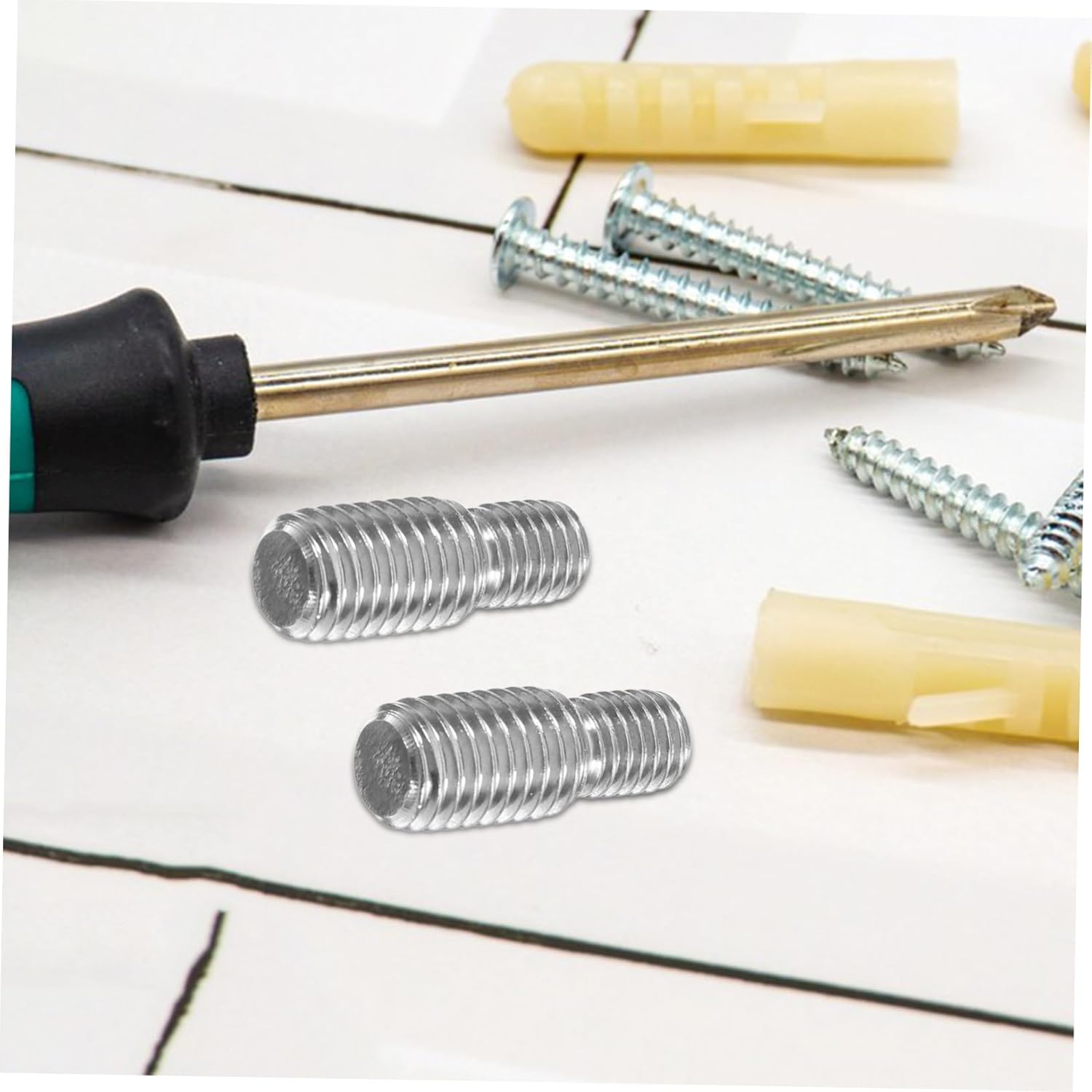 Zerodeko 10pcs Thread Adapter Screw Reducer Stainless Steel Nut Bolt Threaded Screw Bolt for Furniture Hardware