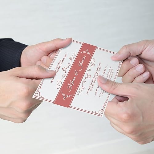 Miniatura 6 de 400 hojas de cartulina de lino blanco, cartulina de invitación de peso pesado, papel de impresora en blanco, cartulina de 92 libras, 250 GSM,